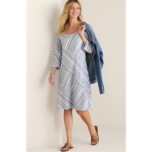 NWT Soft Surroundings Linen Blend Sonya Dress - Size 3X